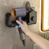 Suporte de Parede para Secador de Cabelo Transfronteiriço, Rack de Armazenamento Universal para Secador de Cabelo para Banheiros de Hotel