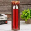 Lámpara de vela de varilla larga con base dorada de simulación LED sin humo para el hogar, electrónica, sala de Buda, boda, diseño de ambiente de Año Nuevo