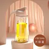 Botella de Aceite a Prueba de Fugas, Olla de Aceite de Vidrio Antiderrames, Apertura y Cierre Automáticos, Juego de Botellas de Condimentos para Salsa de Soja y Vinagre de Gran Capacidad para el Hogar