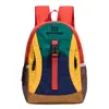 Mochila de senderismo de gran capacidad con bloques de color para hombre, nuevo estilo 2026, diseño minimalista, estilo nicho, mochila de viaje para mujer