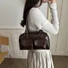 Elegante retro 2026 verano nueva moda simple gran capacidad versátil casual bolso de hombro bolso Boston