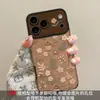 Adecuado para funda de teléfono Apple 17pm, iPhone 15 silicona, 16 tuerca floral con cordón, 18pro retro otoño e invierno