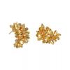 Aretes de Aro C de Flor Dorada a la Moda Diseño Nicho Exquisitos de Alta Gama Lujo Accesible Versátiles Nuevos Aretes para Mujer
