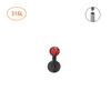 Cor de doce 1,2*8 3mm mm cor aço inoxidável diamante viscose cor mista unha labial unha do osso da orelha unha labial unha do tragus