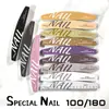 Lima de Uñas Eva de Doble Cara 100/180 Herramienta Tira Abrasiva Esponja Lavable Lima Pulidora Lima de Uñas