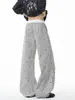 Colección Otoño 2026: Pantalones de pierna curva con bloques de color de estrella y cuadros sin sombra en la pared, tallas M-5XL, HK261087-Especial P34
