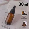 Botellas de Vidrio Cosmético Gruesas al por Mayor de Fábrica con Tapas Grandes, Botellas Gotero para Esencia, Botellas de Aceite Esencial de Color Ámbar