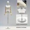Tienda de Ropa Accesorios de Modelo Ropa de Mujer Maniquí de Medio Cuerpo para Escaparate Perchero Muñeca Falsa Maniquí de Vestido de Novia Soporte de Exhibición