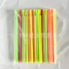 Cuchara para raspado de hielo de doble uso, pajilla, plástico desechable, creativa, para batidos de frutas, color