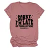 Desculpe o Atraso A dele Amazon Ebay Estação Independente Camiseta Feminina Simples e Confortável com Gola Redonda e Manga Curta