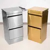 Gabinete de Herramientas para Barbería, Estante de Almacenamiento Especial de Acero Inoxidable para Peluquería de Exportación, Gabinete de Herramientas de Doble Apertura