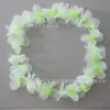 Guirnalda de cuello de pétalos de flor artificial hawaiana, guirnalda de tela de poliéster colorida, guirnalda para fiesta en la playa del fabricante original