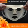 Capa de Silicone para Máscara de Salão de Beleza com Alça para Orelhas Máscara 3D para Compressa Úmida, Cobertura Protetora Anti-Evaporação e Anti-Queda