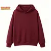 Las sudaderas de algodón con capucha y cuello redondo para hombre y mujer se pueden imprimir con texto o logotipos, adecuadas para ropa de trabajo corporativa de otoño e invierno, camisetas promocionales y publicitarias, con forro polar añadido.