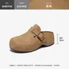 Pantuflas Mula de Suela Gruesa Augustus para Mujer, Nuevo Estilo Otoño 2026, Medias Zapatillas Casuales sin Cordones que Aumentan la Altura