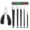 Conjunto de Facas para Pedicure, Ferramenta Profissional para Remover Pele Morta, Calos, Sulco da Unha e Onicomicose, Raspador de Unha Específico para Técnico e Ferramenta de Cuidados com os Pés