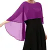 Chal de Gasa 100D Transfronterizo Europeo y Americano Amazon Chal Ligero para Mujer Simple Hueco Agujero Redondo Chal Ajuste Holgado