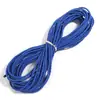 Pulsera de Cuero Suave de Colores Trenzada de 4 Hilos de PU Hecha a Mano, Cadena para Teléfono Móvil, Lanyard, Accesorios de Joyería Hechos a Mano DIY