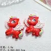 Cavalo do Zodíaco em Desenho Animado, Pequeno Cavalo Voador de Resina, Acessórios Artesanais DIY para Capa de Celular Chaveiro, Enfeites de Decoração para Carro, Acessórios