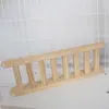 Jaula para gatos plataforma división trampolín madera capa añadida tabla plataforma colgante escalera de altillo escalones de escalada espacio de descanso cápsula nido blanco