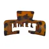 Boné de Baseball com Estampa de Leopardo Estilo Maillard Transfronteiriço Presilha de Cabelo Coque de Cabelo Presilha de Tubarão Acessórios de Cabelo de Alta Qualidade Europeus e Americanos Presilha de Cabelo na Parte de Trás da Cabeça