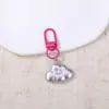 Chaveiro Pingente Gatinha Kt Estrela Espinha de Peixe Estilo Y2K Millenium Pingente de Contas Retro Americano Ornamento de Presente