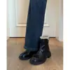 Primeiro Encontro Temporada Botas de Neve com Solado Grosso Femininas 2025 Novo Estilo Botas Afuniladoras de Inverno Sapatos de Algodão Quentes Sapatos Peludos Botas Curtas para Baixinhas