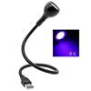 Lámpara de Mesa con Pinza USB Lámpara para Esmalte de Uñas Lámpara Curadora de Esmalte de Uñas Pegamento UV Curado Lámpara Morada Lámpara de Reparación de Teléfonos Móviles