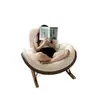 Mecedora de Sofá Perezoso para Dormitorio, Silla de Ocio para Adultos, Sillón de Balcón para una Persona, Mecedora para el Hogar para Dormir y Relajarse