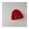 Chapéus de Lã Tricotados de Inverno Estilo Coreano para Crianças Meninos e Meninas, Chapéus de Lã Patchwork Versáteis para Homens e Mulheres, Chapéus de Tricô Quentes Pulôver com Proteção de Orelha