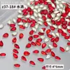 Flash Ano Novo joias de unha chinesas vermelhas atacado Amor vermelho quadrado gordo Fundo pontudo oval em forma de broca de unha de vidro