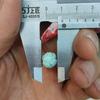 Cola de magnesita de minério associada injeção sintética contas espaçadoras turquesa de segunda geração contas de grãos esculpidas em azul e verde acessórios para chaveiro de casco de tartaruga