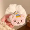 Laço de Cabelo de Pelúcia Ursinho Desenho Animado Fofo para Meninas, Corda Doce para Rabo de Cavalo, Elástico de Boneca Acessórios de Cabelo Atacado