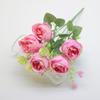 Decoración de Rosas Pared de Flores para Boda Flores de Seda Artificiales Venta al por Mayor Rosa Bodas Flores Artificiales Yiwu Ramo para Uso en Bodas