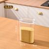 Frasco Sellado Transparente Frasco de Almacenamiento de Cocina Recipiente de Almacenamiento de Granos para Snacks Secos Botella de Almacenamiento Nueces a Prueba de Humedad Té Aromático