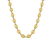 Design Frio Francês Simples Corrente Nariz de Porco Ponto Cruz Colar Pulseira Aço Titânio Ouro 18K Conjunto de Joias