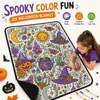 Manta de Halloween para graffiti DIY mais vendida da Amazon, uma manta grande de veludo branco, uma manta confortável