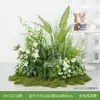 Hy-Cs7/Qilu Xiang Combinación de Paisajismo con Plantas Verdes Artificiales, Arreglo de Plantas Simuladas, Arte Floral Falso, Cubierta Decorativa de Pie