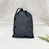 Saco de Malha com Cordão Preto Saco com Cordão para Artigos Esportivos Saco para Armazenamento de Bolas Saco de Poliéster Saco de Bolso de Malha para Roupas