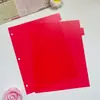 Miolo de Reposição Folha Solta Pp3 Furo 8 Páginas Classificação da Informação A4 Separador de Folhas Soltas Vermelho