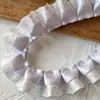 Acessórios de Renda Plissada com Bolinhas Pretas e Rosas de Camada Dupla Material DIY Feito à Mão Tábua de Pintura Fita Acessórios de Cabelo Material para Caderno Decorativo