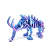 Esqueleto de Mamute Impresso em 3DModelo de Dinossauro Chinês de Mamute Móvel Decoração de Mesa para Alívio do Estresse