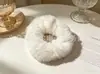 Elásticos de Cabelo Fofos Coloridos para Mulheres, Elásticos Coloridos de Pelúcia para Cabelo Longo Estilo Coreano de Outono e Inverno, Suprimento para Loja de Acessórios, Direto da Fábrica