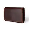 Carteira Unisex Retro Europeia e Americana de Couro Genuíno Armazenamento de Couro Multi-Cartão Cartão de Crédito Cartão Bancário Bolsa de Identificação