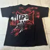 Camiseta Vintage Y2K Nueva Camiseta de Cuello Redondo Hip Hop Harajuku Hombres/Mujeres Manga Corta Tops Góticos Streetwear