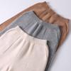 Pantalones de lana para mujer, otoño e invierno 2020, nuevos, sueltos, rectos, de cintura alta, gruesos, casuales, largos, de punto, de pierna ancha.