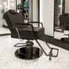 Cadeira de barbeiro salão de cabeleireiro banqueta para corte de cabelo salão de beleza área de permanente e coloração assento elevatório cadeira de salão de beleza