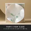 Conjunto de Chá Kung Fu Bambu Verde Pintado à Mão de Fábrica, Xícara Especial para Beber Chá, Tigela de Cerâmica com Tampa, Xícara de Chá, Xícara de Chá Única, Xícara do Mestre