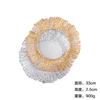 Estilo Escandinavo Copo de Nieve Plato de Fruta de Vid Plato Sol Dorado Ensalada de Frutas Restaurante de Bistec Plato para Comida Occidental Electrochapado Plato Elegante