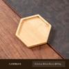 Bandeja Redonda de Madera de Bambú Macetero para Suculentas Bandeja de Bambú Bandeja para Postres Accesorios Aislante Antideslizante Bambú Forma Especial Posavasos Múltiple para Té Lote